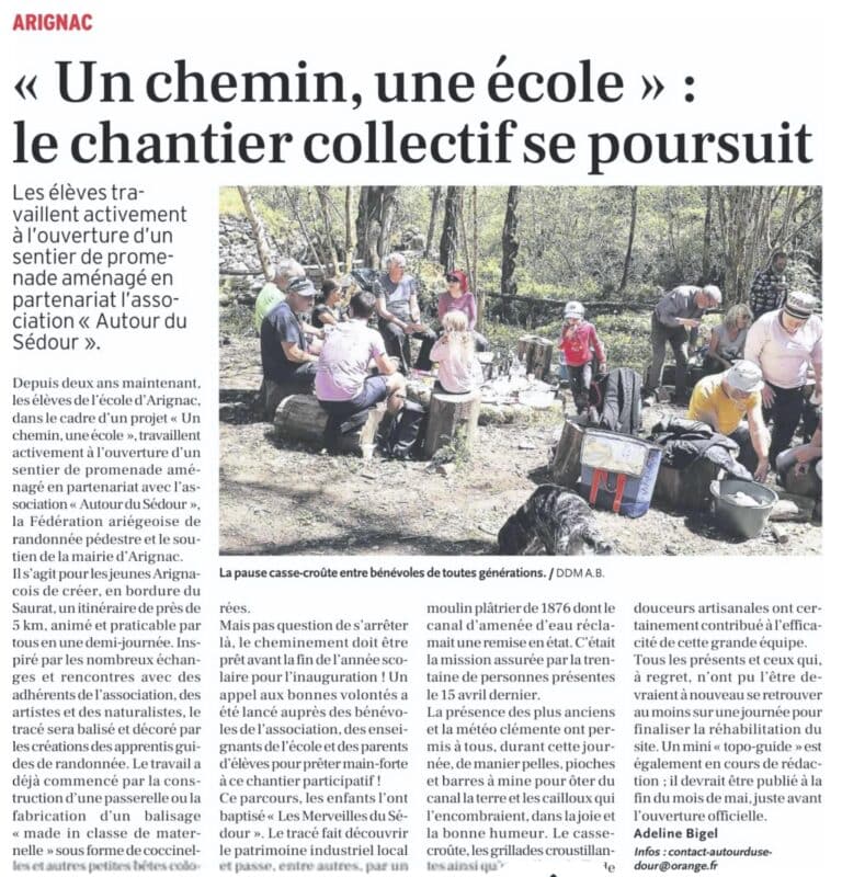 un_chemin_une_ecole_arignac_article_presse_chantier_collectif